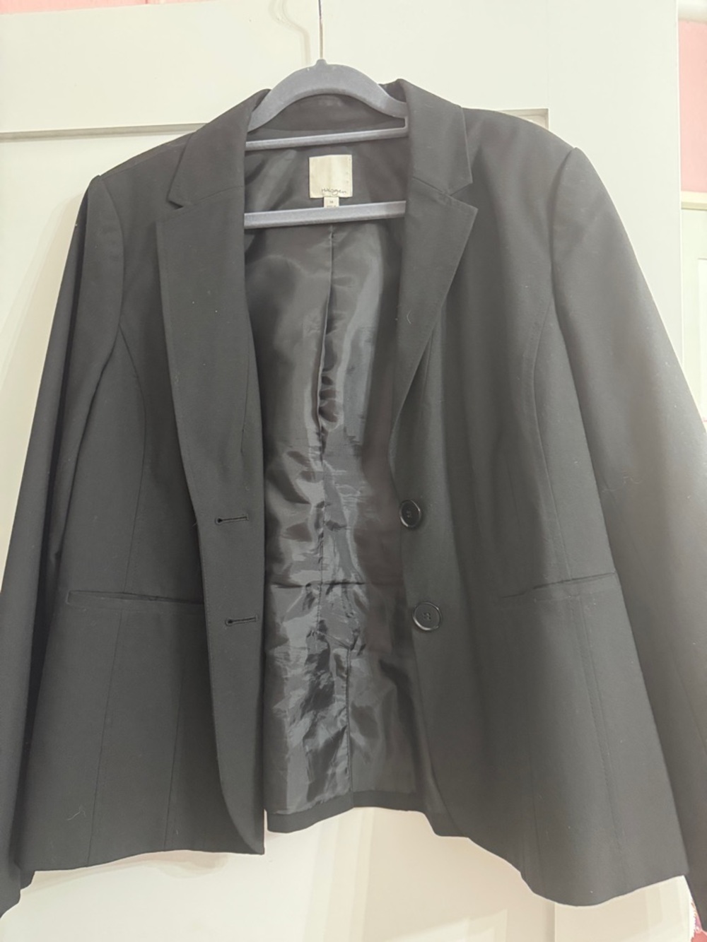 Halogen Black Women's Two-Button Blazer